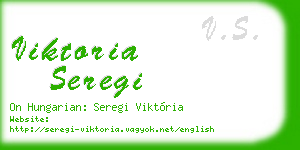 viktoria seregi business card